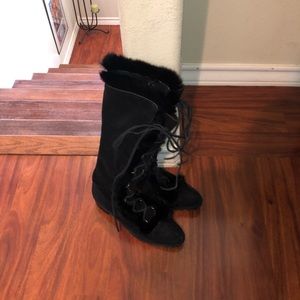 Calvin Klein fur boots
